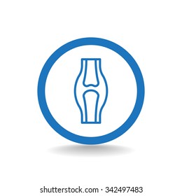 Knee joint icon