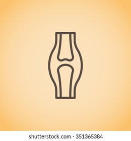 Knee joint icon