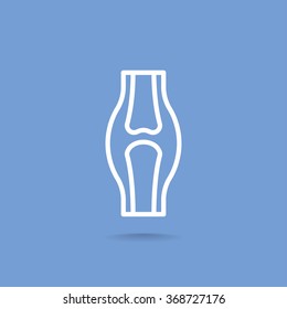 Knee joint icon
