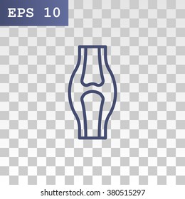Knee joint icon