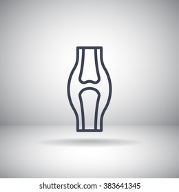 Knee joint icon