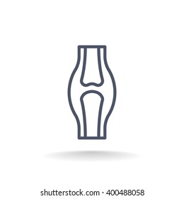 Knee joint icon