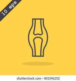 Knee joint icon