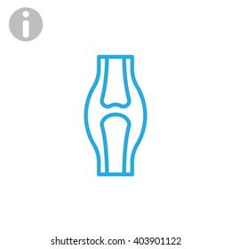 Knee joint icon