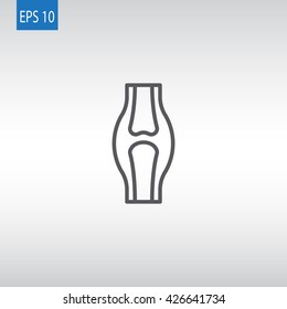 Knee joint icon