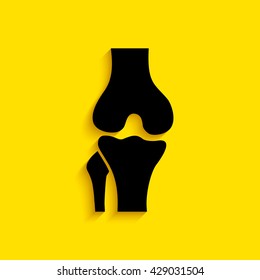 Knee joint icon