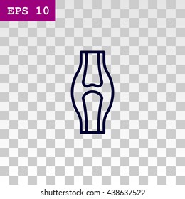 Knee joint icon