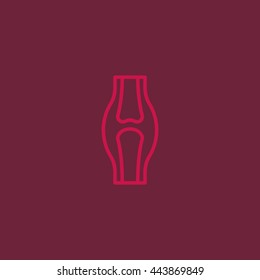Knee joint icon