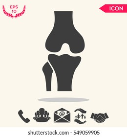 Knee joint icon
