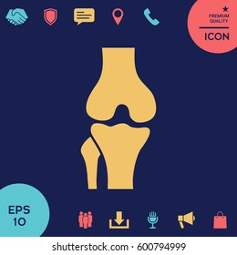 Knee joint icon