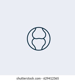 Knee joint icon