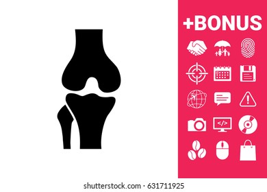 Knee joint icon