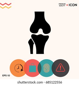 Knee joint icon