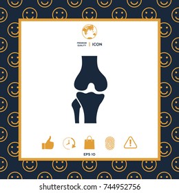 Knee joint icon