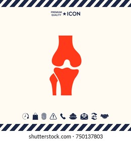 Knee joint icon