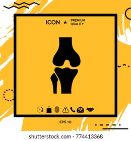 Knee joint icon