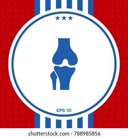 Knee joint icon
