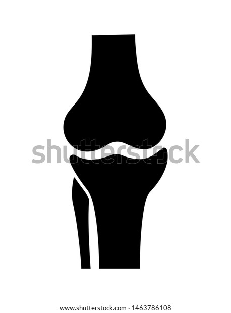 Knee Joint Icon Knee Bones Vector Stock Vector (Royalty Free ...