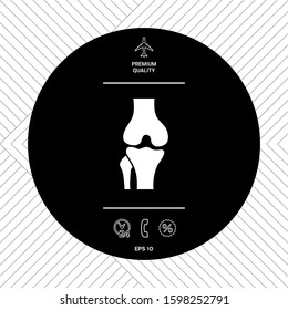 Knee joint icon. Graphic elements for your design