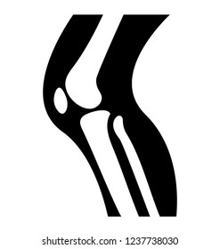 Knee Joint Icon Vector Stock Vector (Royalty Free) 1237738030 ...