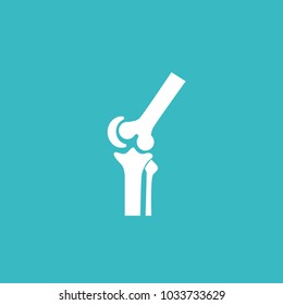 Knee joint sign - vector illustration