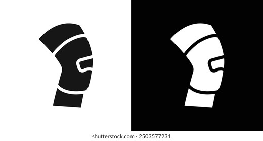 Knee Orthopedic Brace icon line art vector