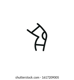 knee orthopedic vector icon on white background