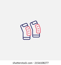 Knee Pad Icon Sign Vector,Symbol, Logo Illustration For Web And Mobile