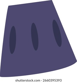 Ilustración vectorial de disfraz de pirata de rodillera