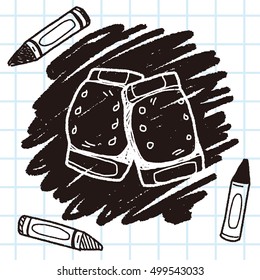 knee pads doodle