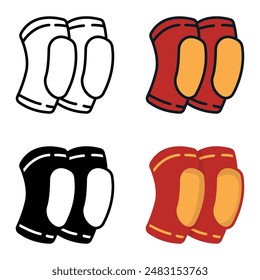 The Knee Pads icon provides protection and support during physical activities.