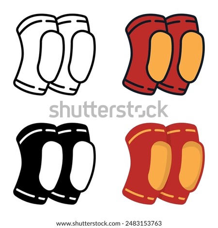 The Knee Pads icon provides protection and support during physical activities.