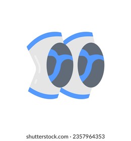 Knee Pads icon in vector. Logotype