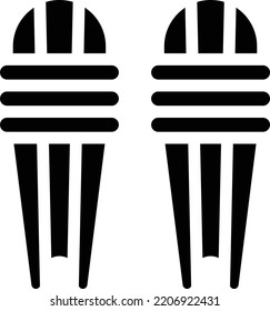knee pads  Vector illustration on a transparent background. Premium quality symmbols. Glyphs vector icons for concept and graphic design.