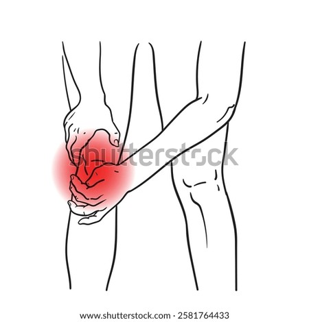  Knee pain Pain inside the knee Osteoarthritis of the knee. Illustrations and vector art.