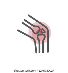 Knee pain. Joint bones for orthopedic purposes