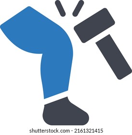 knee Vector illustration on a transparent background. Premium quality symmbols. Glyphs vector icons for concept and graphic design.