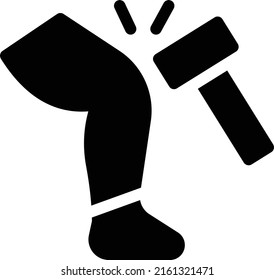 knee Vector illustration on a transparent background. Premium quality symmbols. Glyphs vector icons for concept and graphic design.