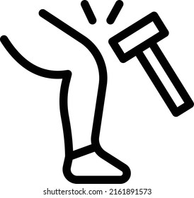 knee   Vector illustration on a transparent background. Premium quality symmbols. Thin line vector icons for concept and graphic design.