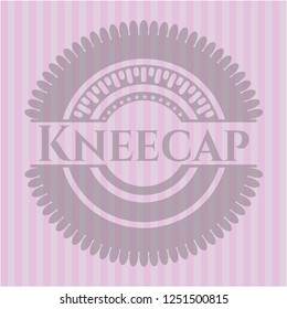Kneecap pink emblem. Retro