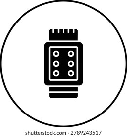 Kneepad vector icon. Can be used for printing, mobile and web applications.