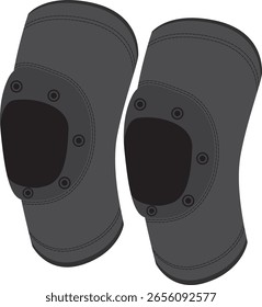kneepads,  protective Knee pads vector.