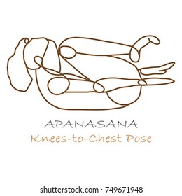 knees to chest yoga pose
