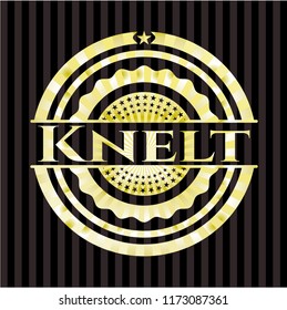 Knelt gold emblem