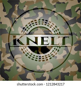 Knelt on camo pattern