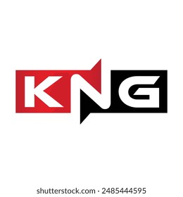 KNG Monogram Initial Letters Logo