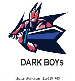 Knghtsman soldiers logo illustration vector