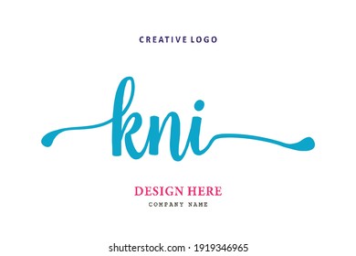 KNI lettering logo is simple, easy to understand and authoritative