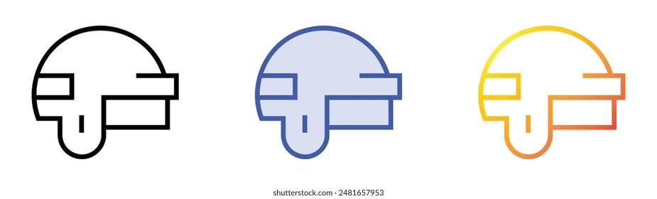 knickers icon. Linear, Blue Fill and Gradient Style Design Isolated On White Background