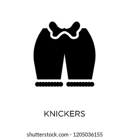 Knickers icon. Knickers symbol design from Clothes collection. Simple element vector illustration on white background.
